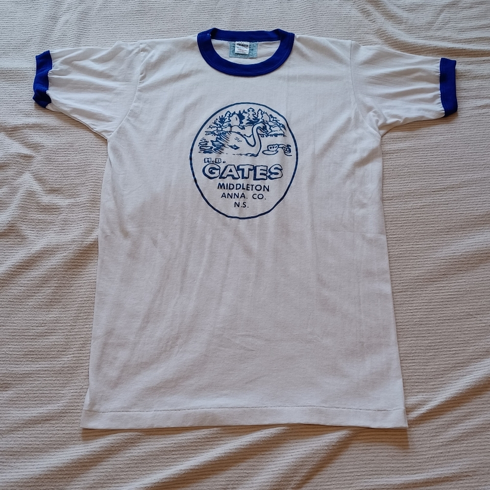 1980s Gym-Master Maritime Campus Store H.B. Gates Middleton Canoe T-Shirt Size L